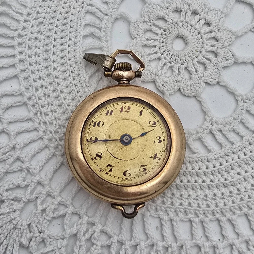 Antique A Schild Swiss Pocket Watch Gold Filled G Ducommun Case 1915 Non Running